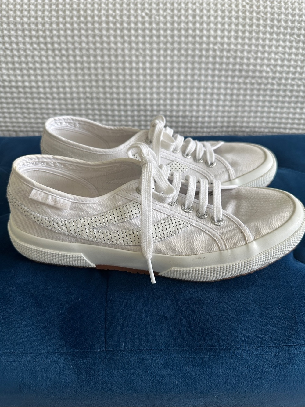Superga Swallowtail Sneakers, Size 8.5, Box Included